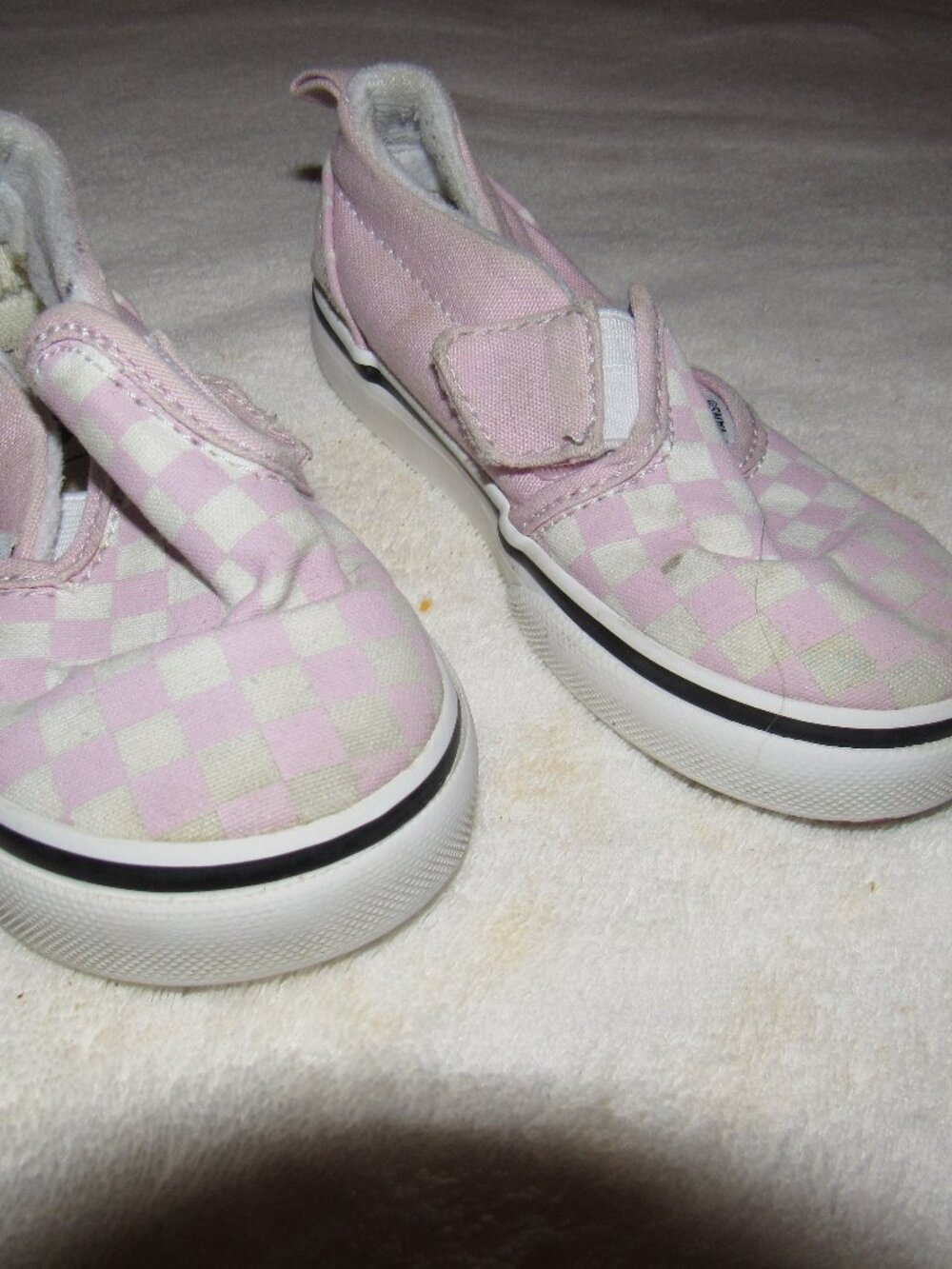 Vans Pink Checkered Shoes  Size 8 USED